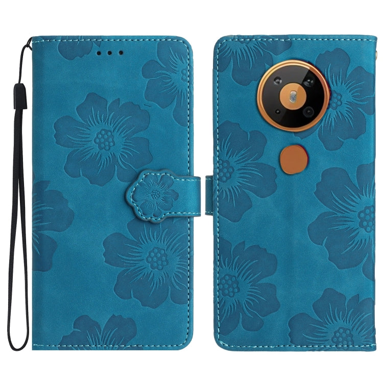 Custodia per cellulare in pelle con motivo floreale in rilievo, For Nokia 6.2 / 7.2, For Nokia 5.4, For Nokia 5.3