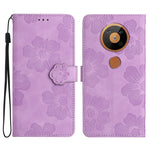 Custodia per cellulare in pelle con motivo floreale in rilievo, For Nokia 6.2 / 7.2, For Nokia 5.4, For Nokia 5.3