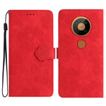 Custodia per cellulare in pelle con motivo floreale in rilievo, For Nokia 6.2 / 7.2, For Nokia 5.4, For Nokia 5.3