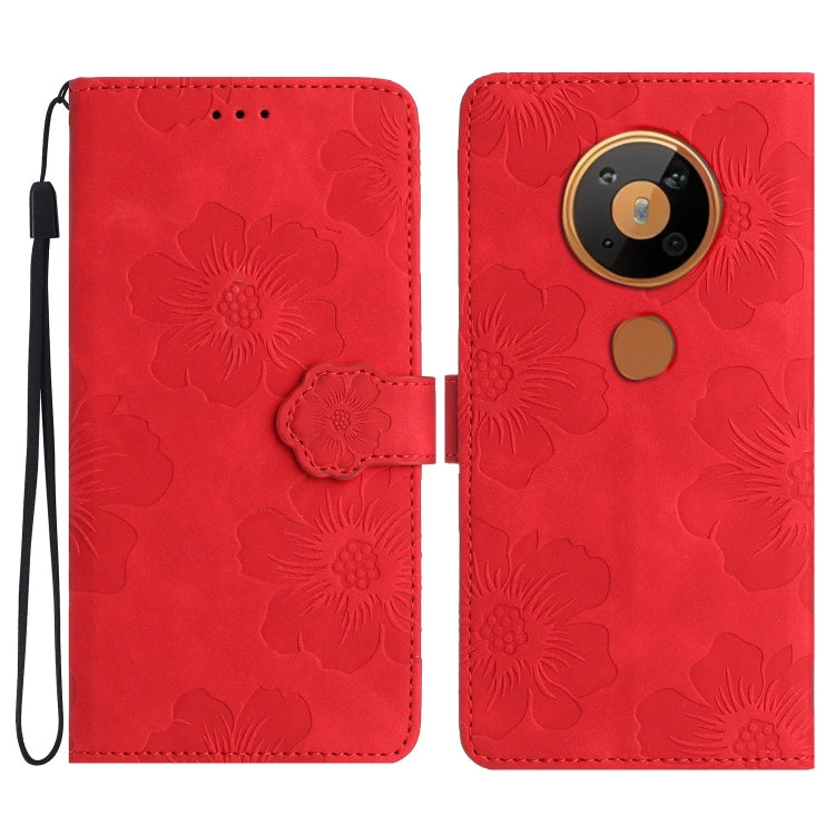 Custodia per cellulare in pelle con motivo floreale in rilievo, For Nokia 6.2 / 7.2, For Nokia 5.4, For Nokia 5.3