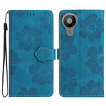 Custodia per cellulare in pelle con motivo floreale in rilievo, For Nokia 6.2 / 7.2, For Nokia 5.4, For Nokia 5.3