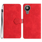 Custodia per cellulare in pelle con motivo floreale in rilievo, For Nokia 6.2 / 7.2, For Nokia 5.4, For Nokia 5.3
