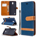 Custodia portafoglio in pelle per LG K61 e Nokia 1.3