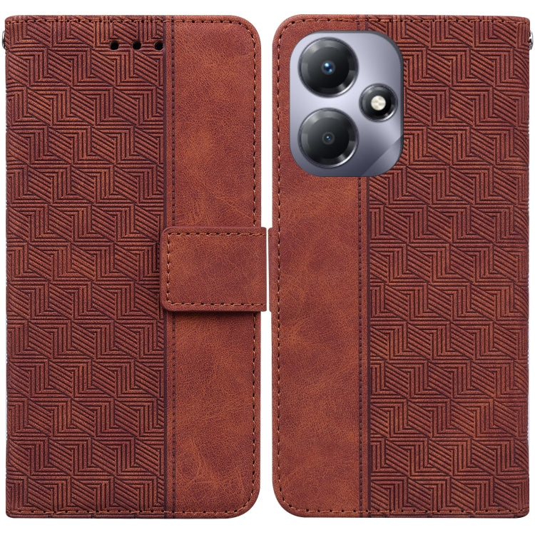 Custodia per telefono in pelle goffrata geometrica, For Infinix Hot 30 Play, For Infinix Hot 30i, For Infinix Hot 30, For Infinix Smart 7 African