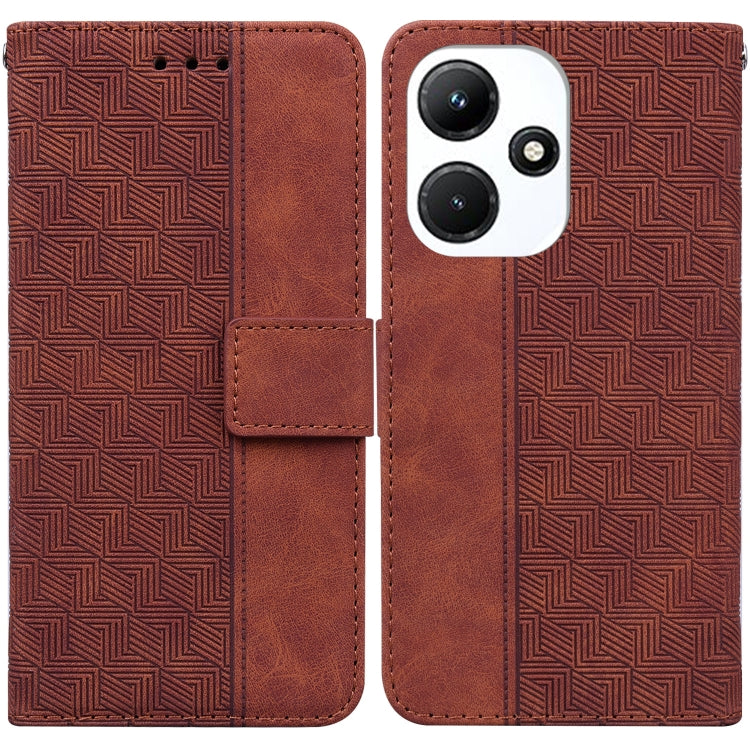 Custodia per telefono in pelle goffrata geometrica, For Infinix Hot 30 Play, For Infinix Hot 30i, For Infinix Hot 30, For Infinix Smart 7 African