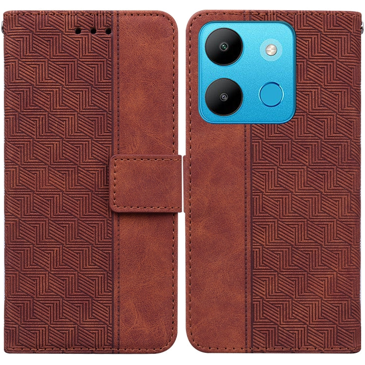 Custodia per telefono in pelle goffrata geometrica, For Infinix Hot 30 Play, For Infinix Hot 30i, For Infinix Hot 30, For Infinix Smart 7 African