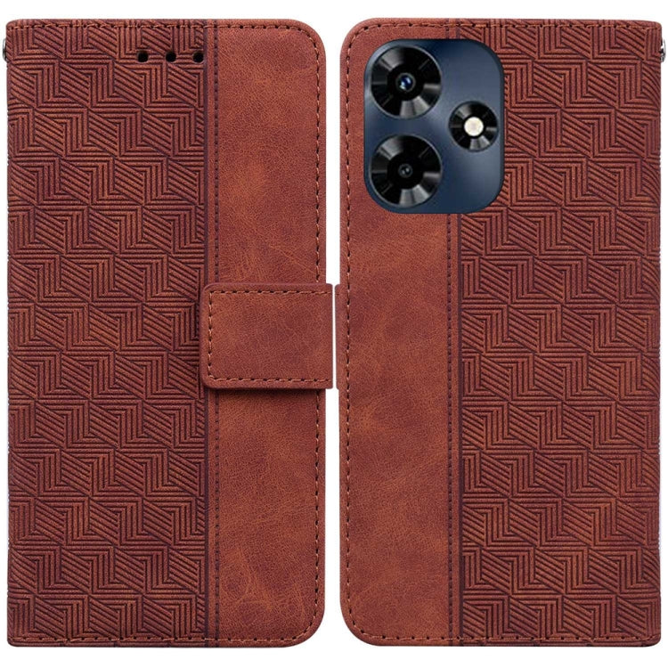 Custodia per telefono in pelle goffrata geometrica, For Infinix Hot 30 Play, For Infinix Hot 30i, For Infinix Hot 30, For Infinix Smart 7 African