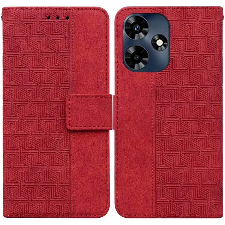 Custodia per telefono in pelle goffrata geometrica, For Infinix Hot 30 Play, For Infinix Hot 30i, For Infinix Hot 30, For Infinix Smart 7 African