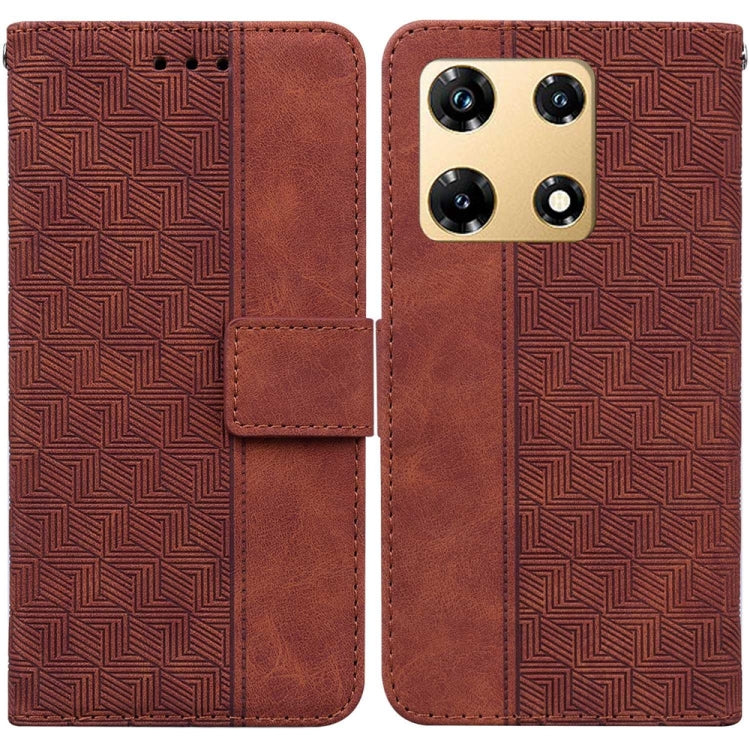 Custodia per telefono in pelle goffrata geometrica, For Infinix Note 30i, For Infinix Note 30 Pro, For Infinix Note 30, For Infinix Note 30 VIP