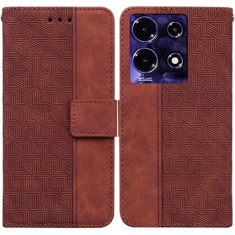 Custodia per telefono in pelle goffrata geometrica, For Infinix Note 30i, For Infinix Note 30 Pro, For Infinix Note 30, For Infinix Note 30 VIP