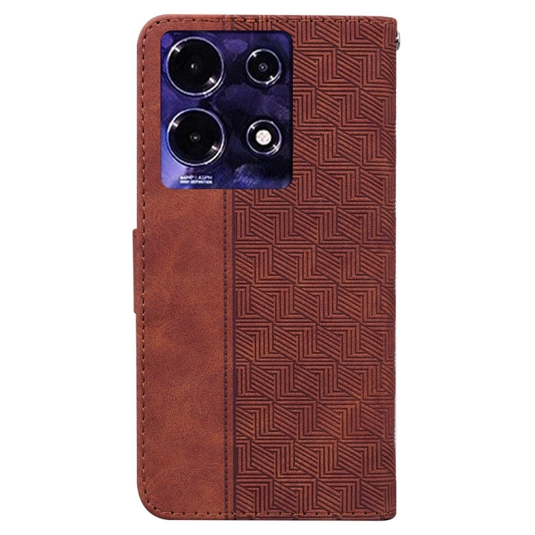 Custodia per telefono in pelle goffrata geometrica, For Infinix Note 30i, For Infinix Note 30 Pro, For Infinix Note 30, For Infinix Note 30 VIP
