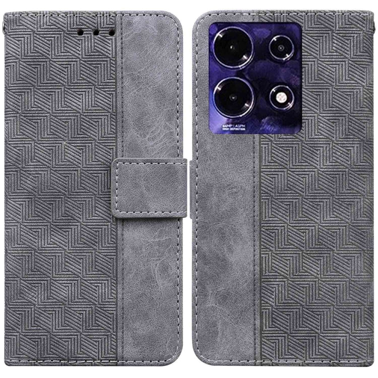 Custodia per telefono in pelle goffrata geometrica, For Infinix Note 30i, For Infinix Note 30 Pro, For Infinix Note 30, For Infinix Note 30 VIP