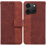Custodia per telefono in pelle goffrata geometrica, For Infinix Note 40 4G, For Infinix Hot 40 / 40 Pro, For Infinix Smart 7 India / 7 Plus, For Infinix Smart 7 HD
