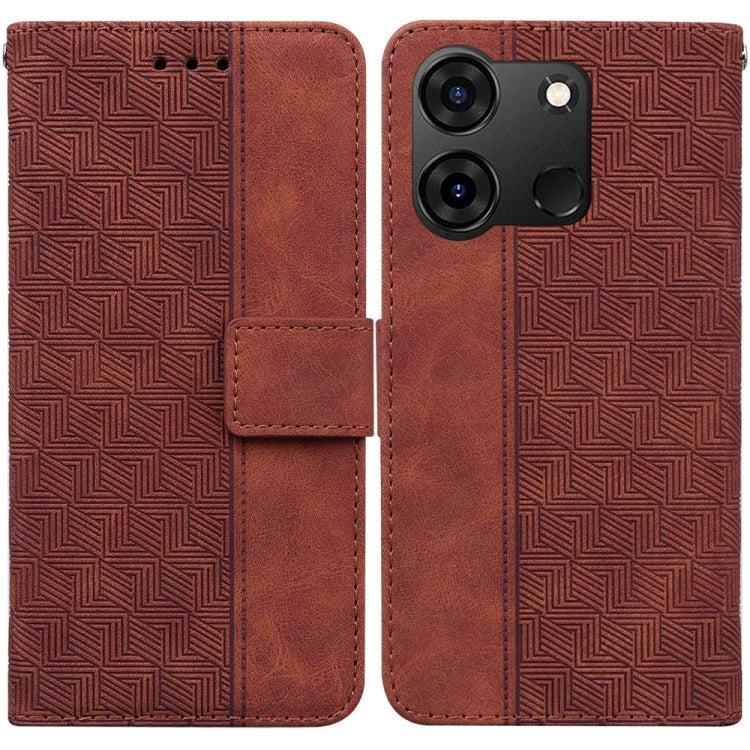 Custodia per telefono in pelle goffrata geometrica, For Infinix Note 40 4G, For Infinix Hot 40 / 40 Pro, For Infinix Smart 7 India / 7 Plus, For Infinix Smart 7 HD