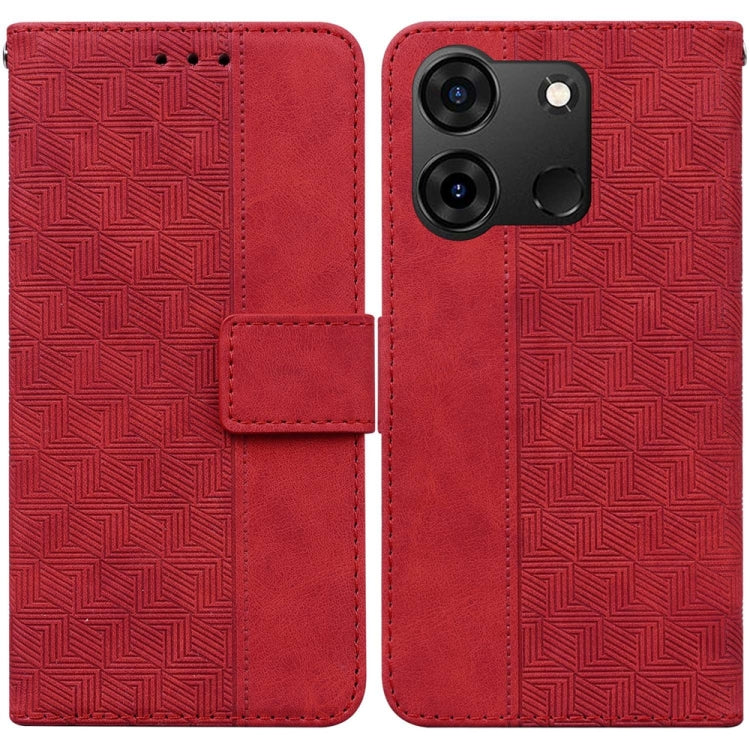 Custodia per telefono in pelle goffrata geometrica, For Infinix Note 40 4G, For Infinix Hot 40 / 40 Pro, For Infinix Smart 7 India / 7 Plus, For Infinix Smart 7 HD
