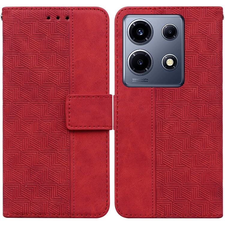 Custodia per telefono in pelle goffrata geometrica, For Infinix Note 30i, For Infinix Note 30 Pro, For Infinix Note 30, For Infinix Note 30 VIP