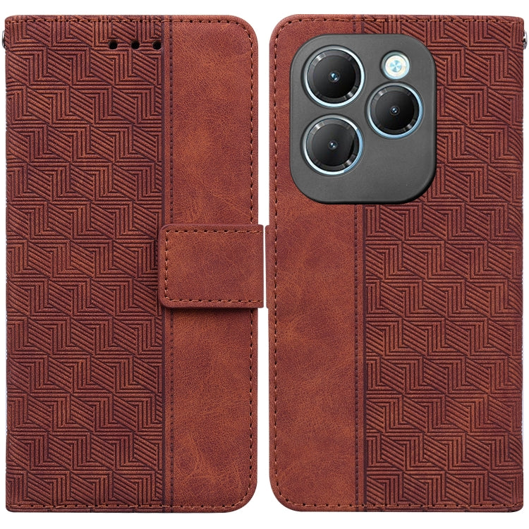 Custodia per telefono in pelle goffrata geometrica, For Infinix Note 40 4G, For Infinix Hot 40 / 40 Pro, For Infinix Smart 7 India / 7 Plus, For Infinix Smart 7 HD