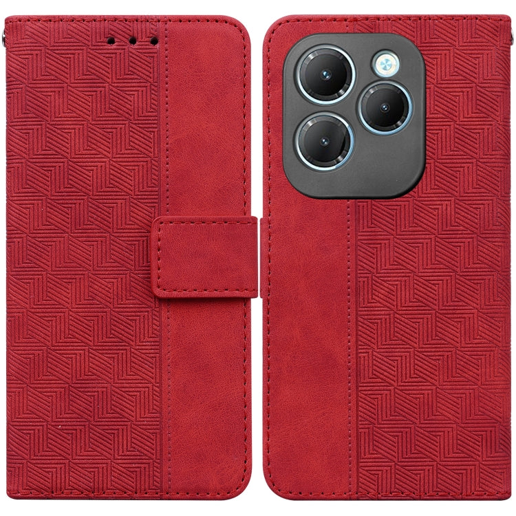 Custodia per telefono in pelle goffrata geometrica, For Infinix Note 40 4G, For Infinix Hot 40 / 40 Pro, For Infinix Smart 7 India / 7 Plus, For Infinix Smart 7 HD