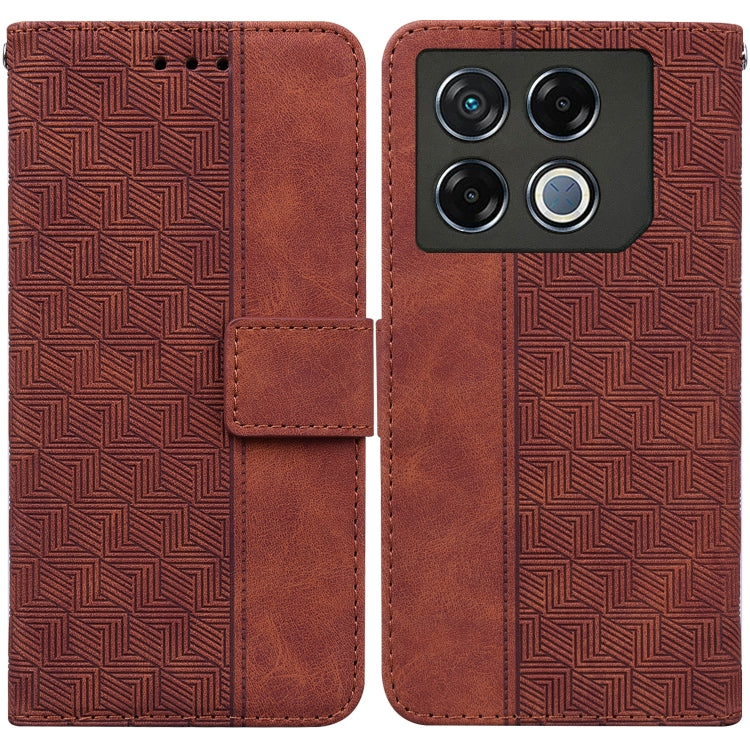Custodia per telefono in pelle goffrata geometrica, For Infinix Note 40 5G, For Infinix GT 20 Pro, For Infinix Note 40 Pro 5G / 40 Pro 4G, For Infinix Note 40 Pro+