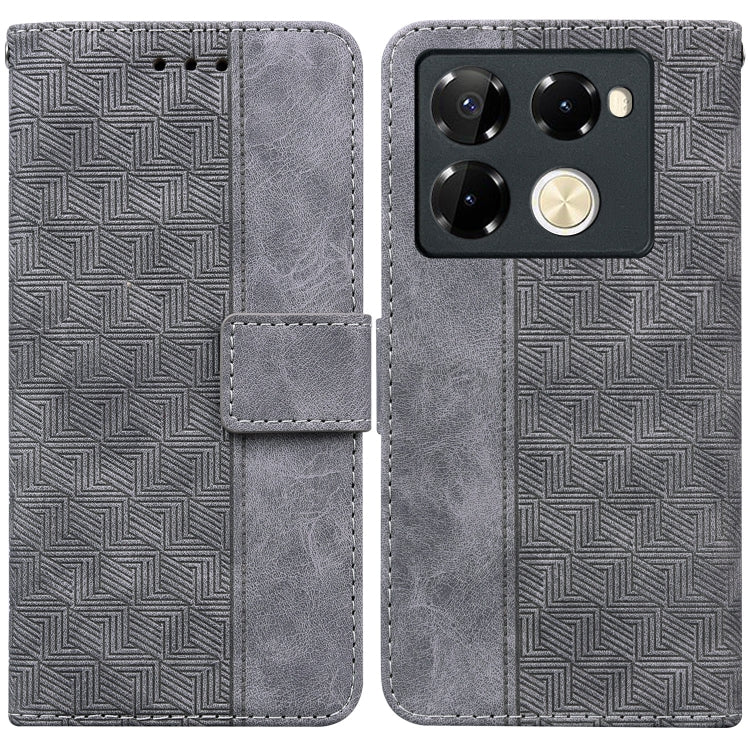 Custodia per telefono in pelle goffrata geometrica, For Infinix Note 40 5G, For Infinix GT 20 Pro, For Infinix Note 40 Pro 5G / 40 Pro 4G, For Infinix Note 40 Pro+
