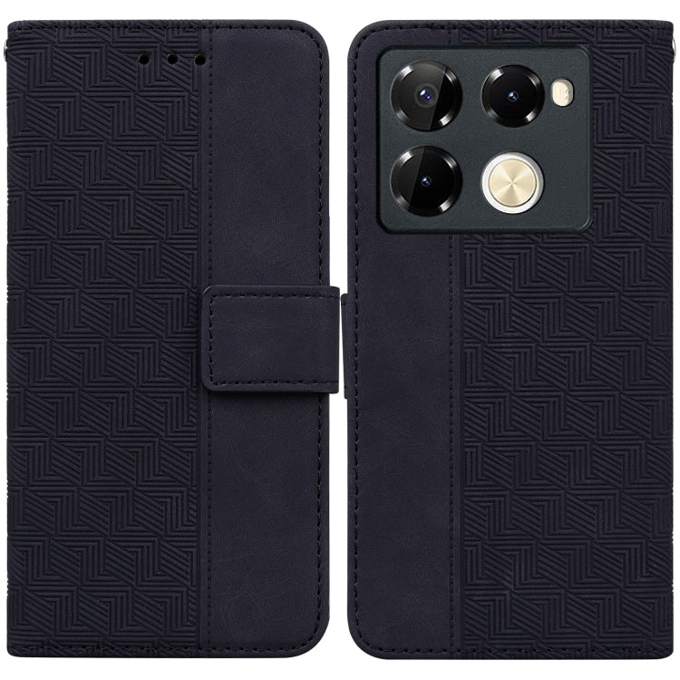Custodia per telefono in pelle goffrata geometrica, For Infinix Note 40 5G, For Infinix GT 20 Pro, For Infinix Note 40 Pro 5G / 40 Pro 4G, For Infinix Note 40 Pro+