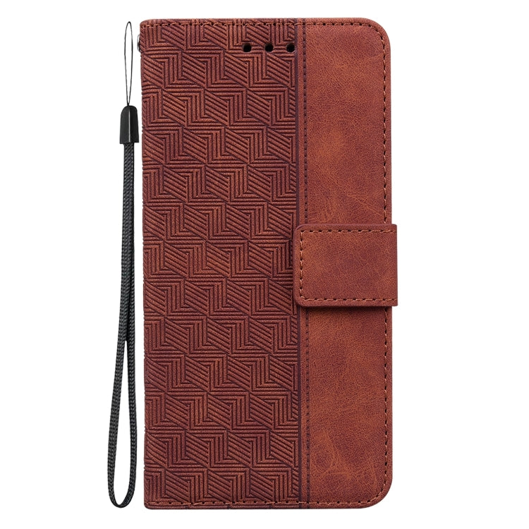 Custodia per telefono in pelle goffrata geometrica, For Infinix Note 40 4G, For Infinix Hot 40 / 40 Pro, For Infinix Smart 7 India / 7 Plus, For Infinix Smart 7 HD