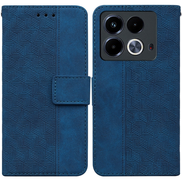 Custodia per telefono in pelle goffrata geometrica, For Infinix Note 40 4G, For Infinix Hot 40 / 40 Pro, For Infinix Smart 7 India / 7 Plus, For Infinix Smart 7 HD