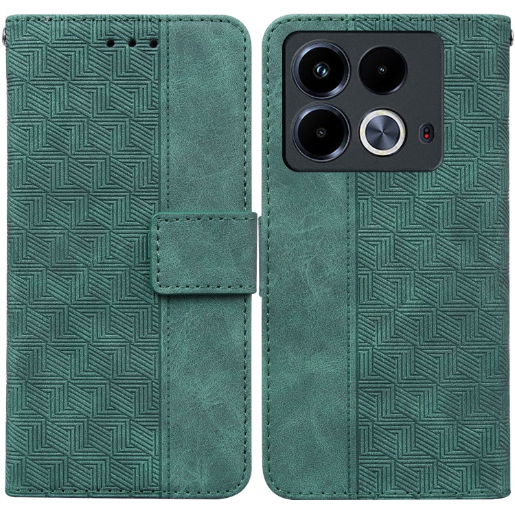 Custodia per telefono in pelle goffrata geometrica, For Infinix Note 40 4G, For Infinix Hot 40 / 40 Pro, For Infinix Smart 7 India / 7 Plus, For Infinix Smart 7 HD