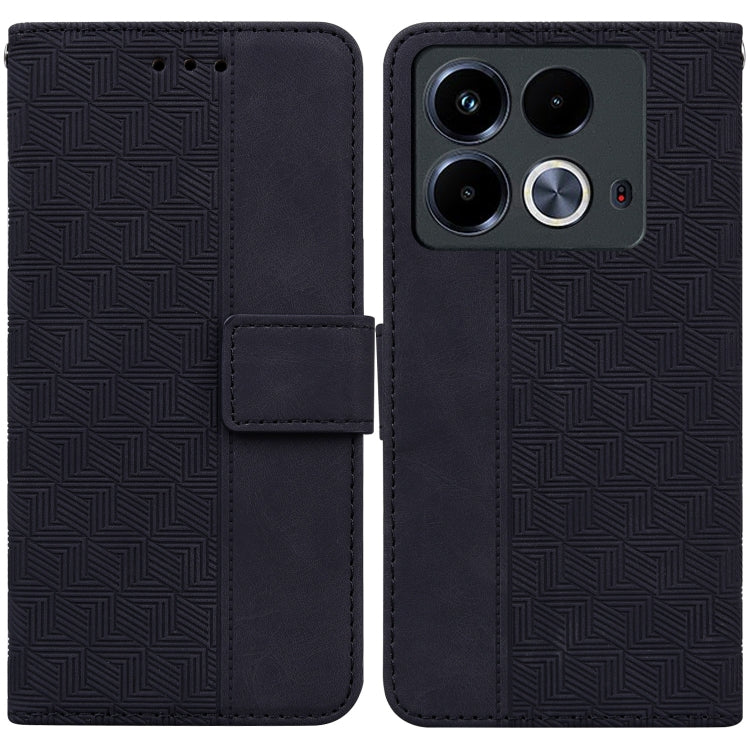 Custodia per telefono in pelle goffrata geometrica, For Infinix Note 40 4G, For Infinix Hot 40 / 40 Pro, For Infinix Smart 7 India / 7 Plus, For Infinix Smart 7 HD