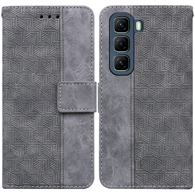 Custodia per telefono in pelle goffrata geometrica, For Infinix Hot 50 Pro+ 4G, For Infinix Hot 50 4G, For Infinix Hot 50 5G, For Infinix Zero 40 4G / 5G