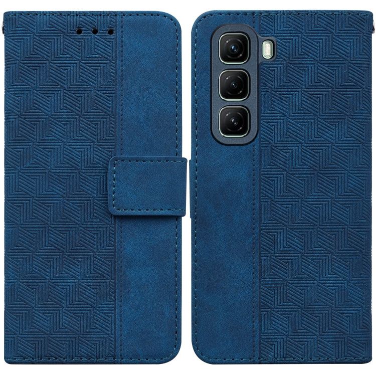 Custodia per telefono in pelle goffrata geometrica, For Infinix Hot 50 Pro+ 4G, For Infinix Hot 50 4G, For Infinix Hot 50 5G, For Infinix Zero 40 4G / 5G