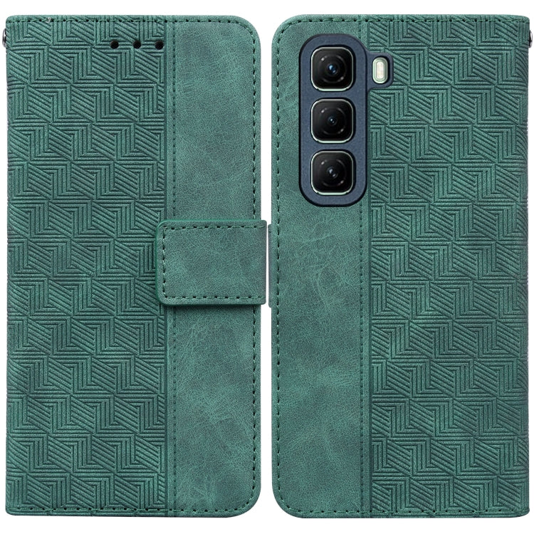 Custodia per telefono in pelle goffrata geometrica, For Infinix Hot 50 Pro+ 4G, For Infinix Hot 50 4G, For Infinix Hot 50 5G, For Infinix Zero 40 4G / 5G