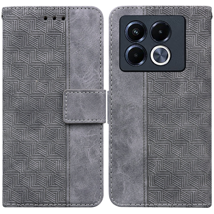 Custodia per telefono in pelle goffrata geometrica, For Infinix Note 40 5G, For Infinix GT 20 Pro, For Infinix Note 40 Pro 5G / 40 Pro 4G, For Infinix Note 40 Pro+