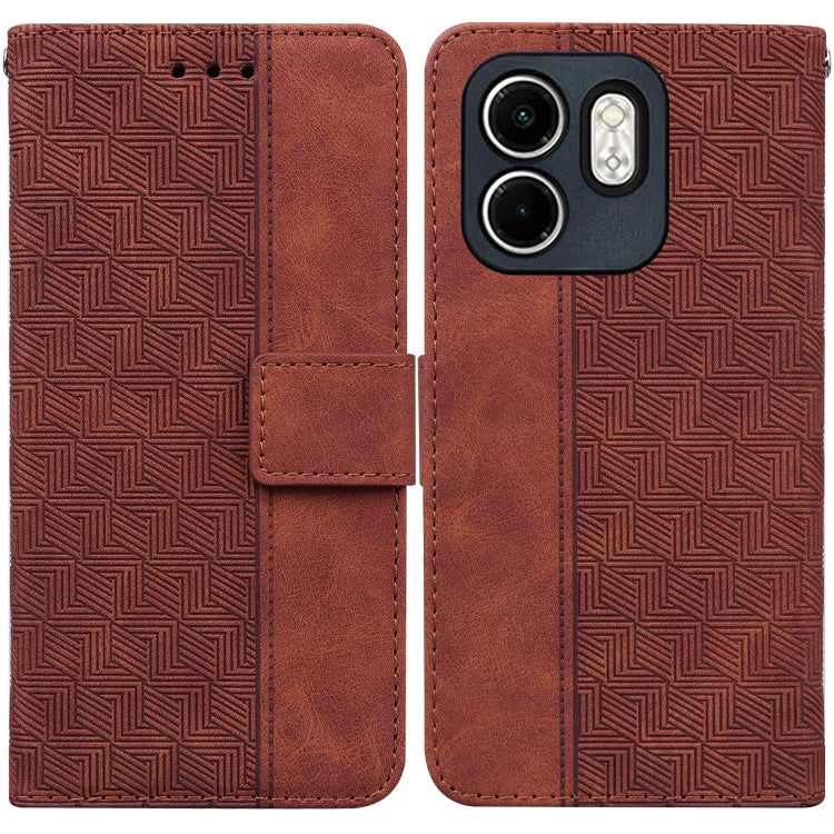 Custodia per telefono in pelle goffrata geometrica, For Infinix Note 50 Pro+, For Infinix Note 50 4G / Note 50 Pro 4G, For Infinix Hot 50 Pro 4G, For Infinix Hot 50i / Smart 9