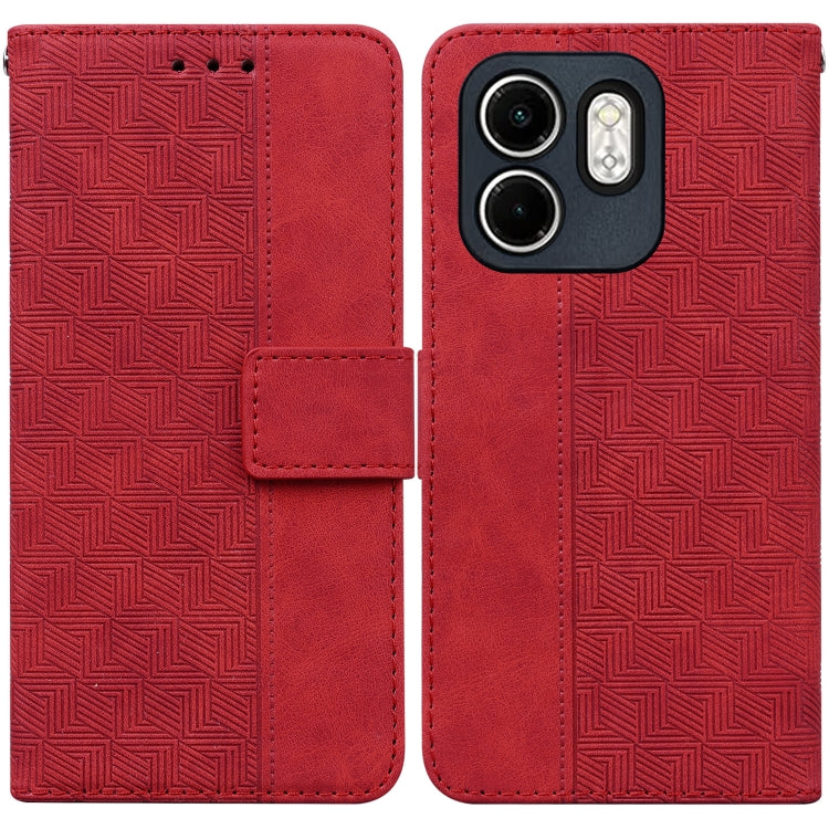 Custodia per telefono in pelle goffrata geometrica, For Infinix Note 50 Pro+, For Infinix Note 50 4G / Note 50 Pro 4G, For Infinix Hot 50 Pro 4G, For Infinix Hot 50i / Smart 9