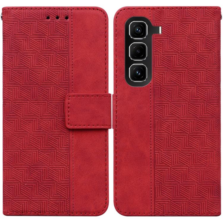 Custodia per telefono in pelle goffrata geometrica, For Infinix Note 50 Pro+, For Infinix Note 50 4G / Note 50 Pro 4G, For Infinix Hot 50 Pro 4G, For Infinix Hot 50i / Smart 9