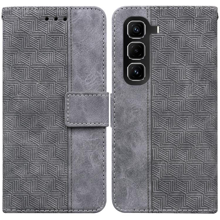 Custodia per telefono in pelle goffrata geometrica, For Infinix Hot 50 Pro+ 4G, For Infinix Hot 50 4G, For Infinix Hot 50 5G, For Infinix Zero 40 4G / 5G