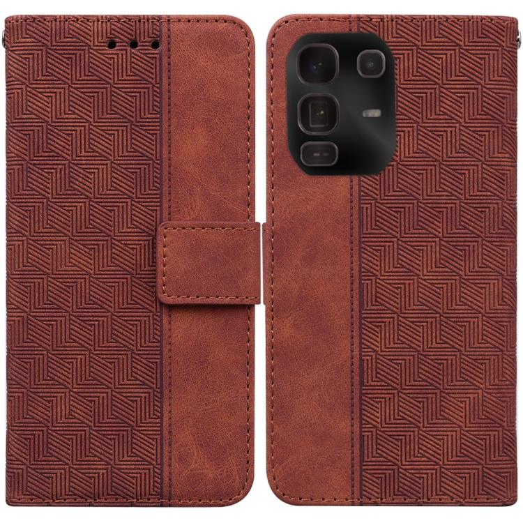 Custodia per telefono in pelle goffrata geometrica, For Infinix Note 50 Pro+, For Infinix Note 50 4G / Note 50 Pro 4G, For Infinix Hot 50 Pro 4G, For Infinix Hot 50i / Smart 9
