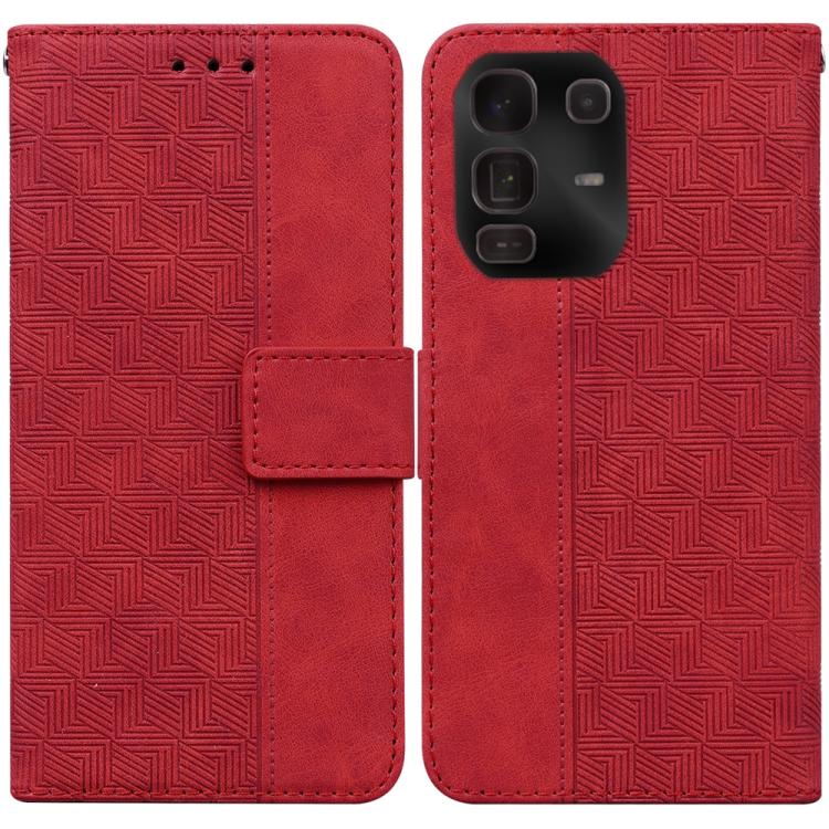 Custodia per telefono in pelle goffrata geometrica, For Infinix Note 50 Pro+, For Infinix Note 50 4G / Note 50 Pro 4G, For Infinix Hot 50 Pro 4G, For Infinix Hot 50i / Smart 9