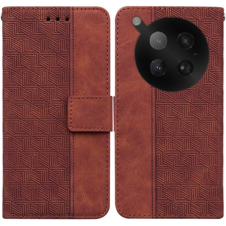 Custodia per telefono in pelle goffrata geometrica, For Infinix Hot 50 Pro+ 4G, For Infinix Hot 50 4G, For Infinix Hot 50 5G, For Infinix Zero 40 4G / 5G