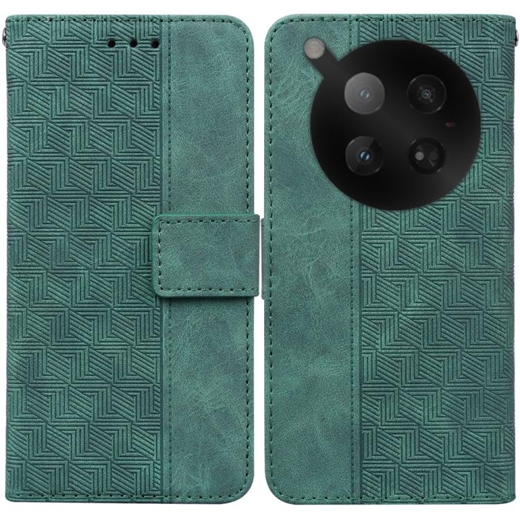 Custodia per telefono in pelle goffrata geometrica, For Infinix Hot 50 Pro+ 4G, For Infinix Hot 50 4G, For Infinix Hot 50 5G, For Infinix Zero 40 4G / 5G