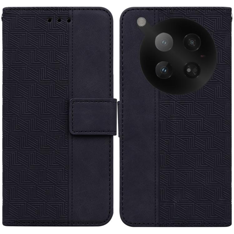 Custodia per telefono in pelle goffrata geometrica, For Infinix Hot 50 Pro+ 4G, For Infinix Hot 50 4G, For Infinix Hot 50 5G, For Infinix Zero 40 4G / 5G