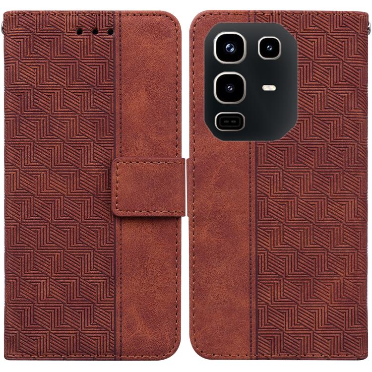 Custodia per telefono in pelle goffrata geometrica, For Infinix Note 50 Pro+, For Infinix Note 50 4G / Note 50 Pro 4G, For Infinix Hot 50 Pro 4G, For Infinix Hot 50i / Smart 9