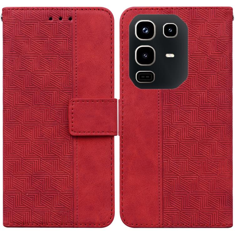Custodia per telefono in pelle goffrata geometrica, For Infinix Note 50 Pro+, For Infinix Note 50 4G / Note 50 Pro 4G, For Infinix Hot 50 Pro 4G, For Infinix Hot 50i / Smart 9