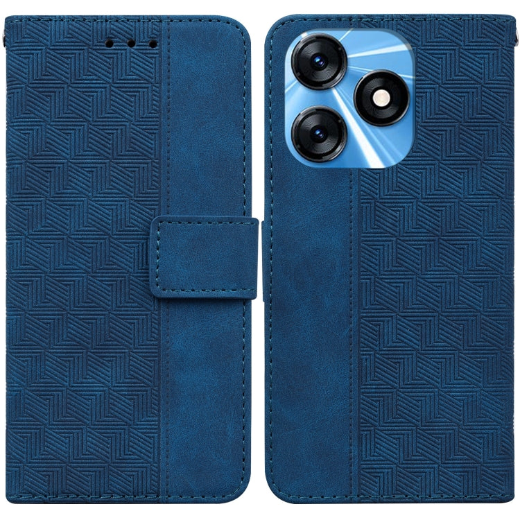 Custodia per telefono in pelle goffrata geometrica, For Tecno Spark 10 / Spark 10C
