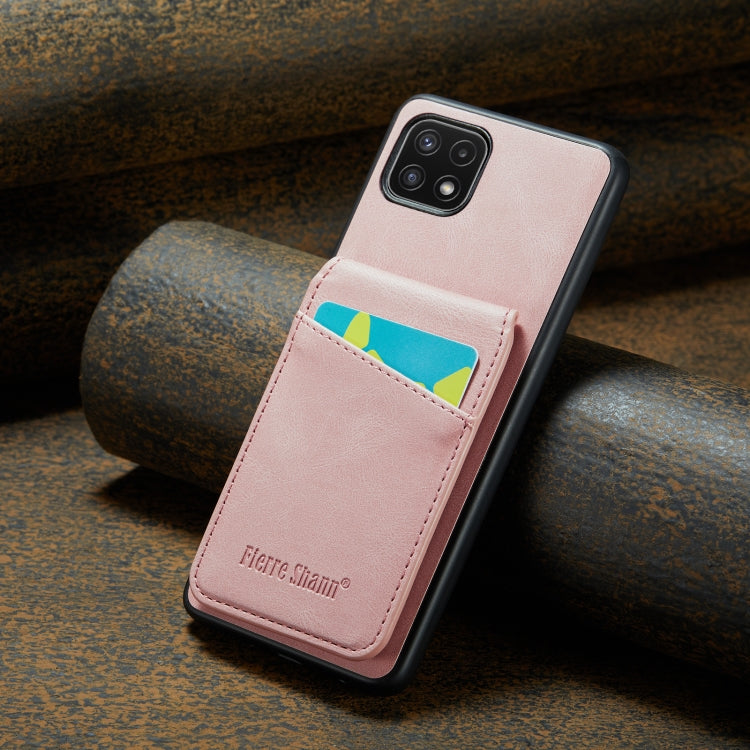 Custodia posteriore porta carte in PU per Samsung Galaxy A22 5G