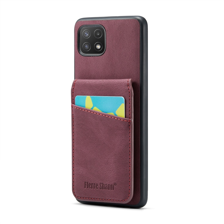 Custodia posteriore porta carte in PU per Samsung Galaxy A22 5G