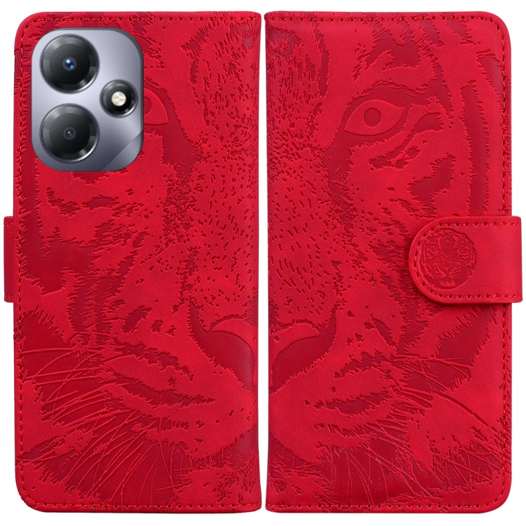 Custodia per cellulare in pelle con motivo a tigre in rilievo, For Infinix Note 30 VIP, For Infinix Hot 30 Play, For Infinix Hot 30, For Infinix Smart 7 African