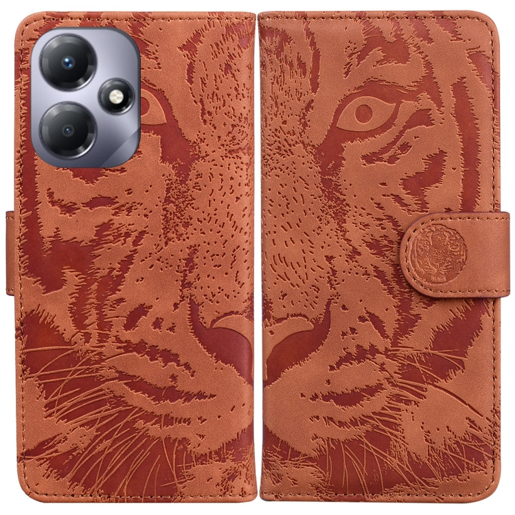 Custodia per cellulare in pelle con motivo a tigre in rilievo, For Infinix Note 30 VIP, For Infinix Hot 30 Play, For Infinix Hot 30, For Infinix Smart 7 African