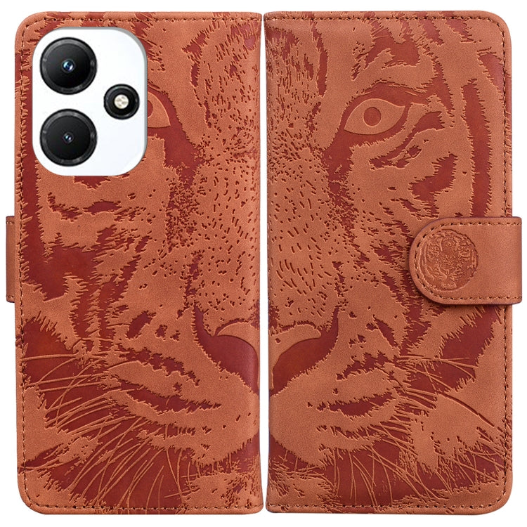 Custodia per cellulare in pelle con motivo a tigre in rilievo, For Infinix Hot 30i, For Infinix Note 30i, For Infinix Note 30 Pro, For Infinix Note 30